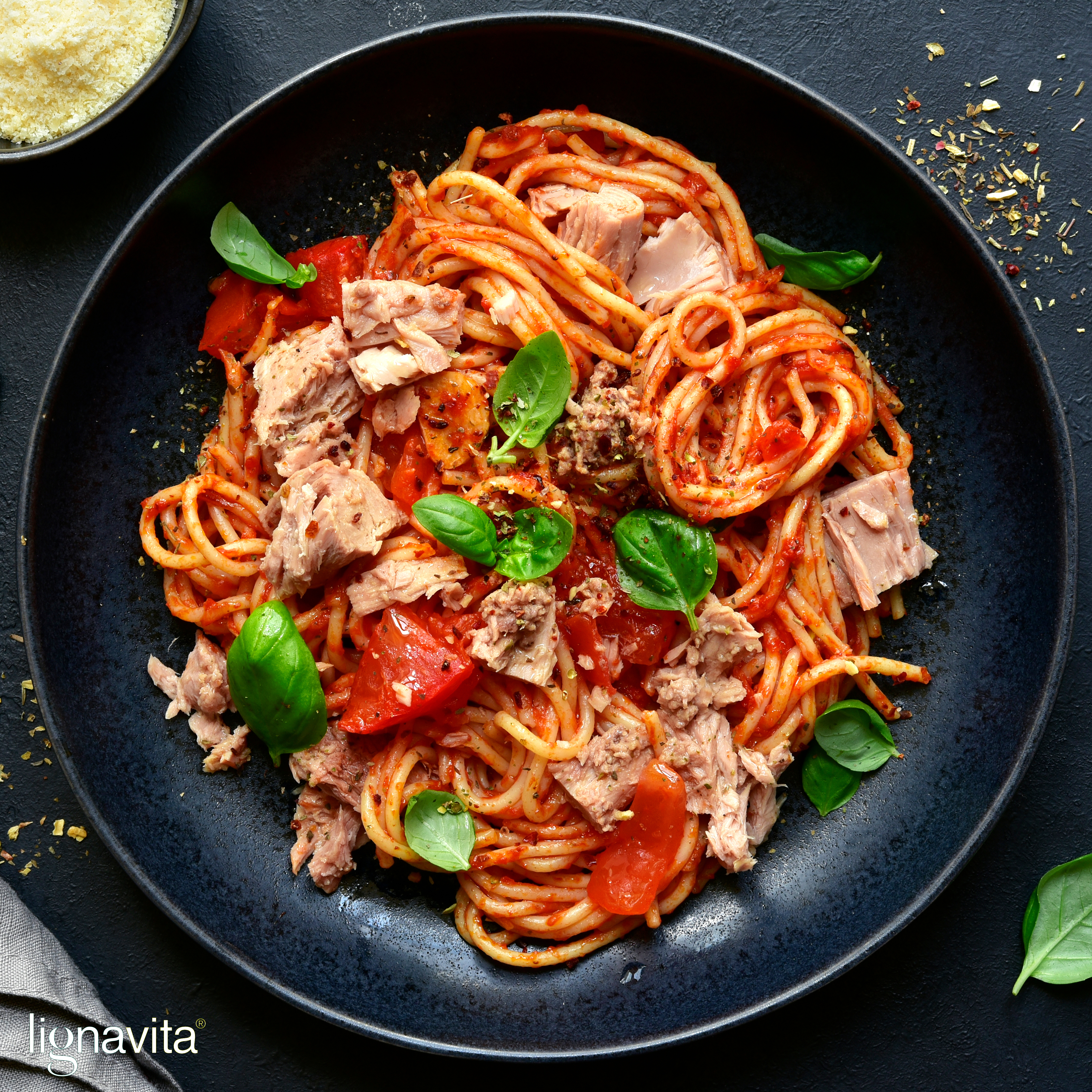 Spaghetti met tonijn